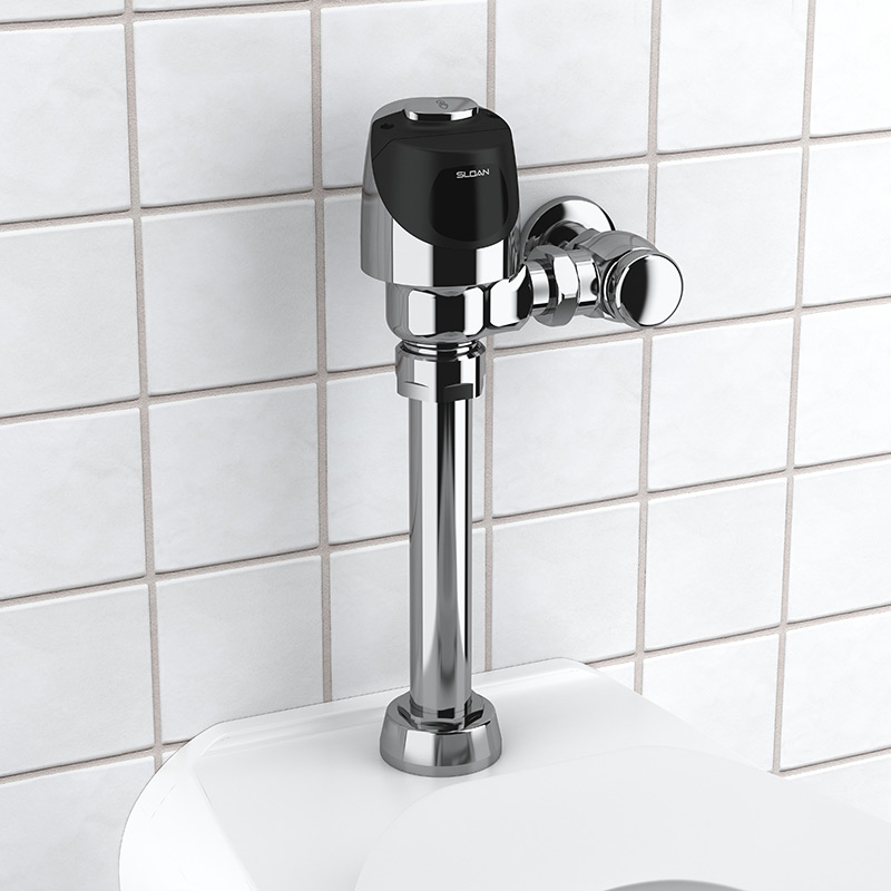 Global Industrial™ Automatic Toilet Flush Valve, Battery Operated