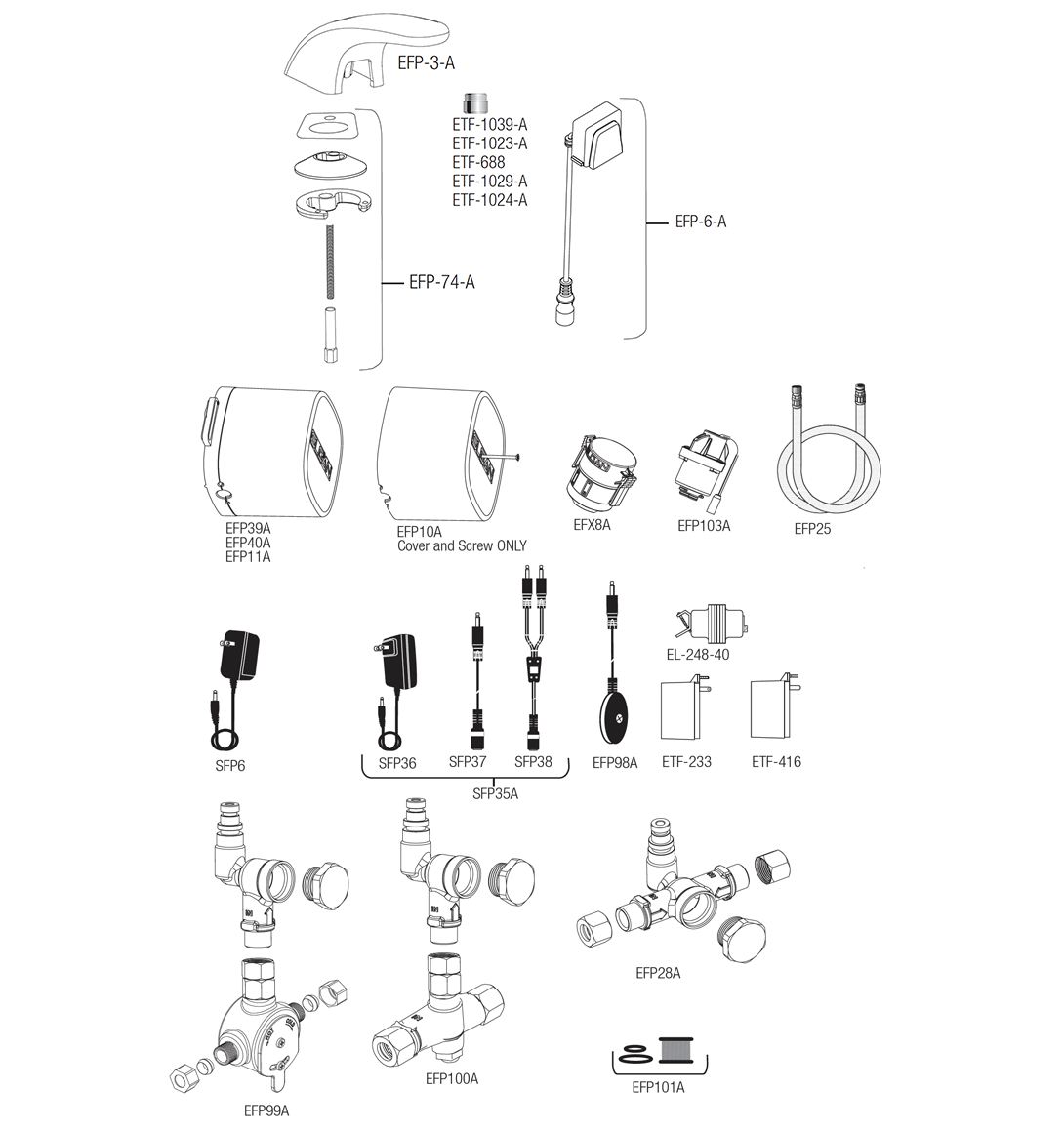 Line Drawing for EBF-615 / ETF-610 (2019 - Present)