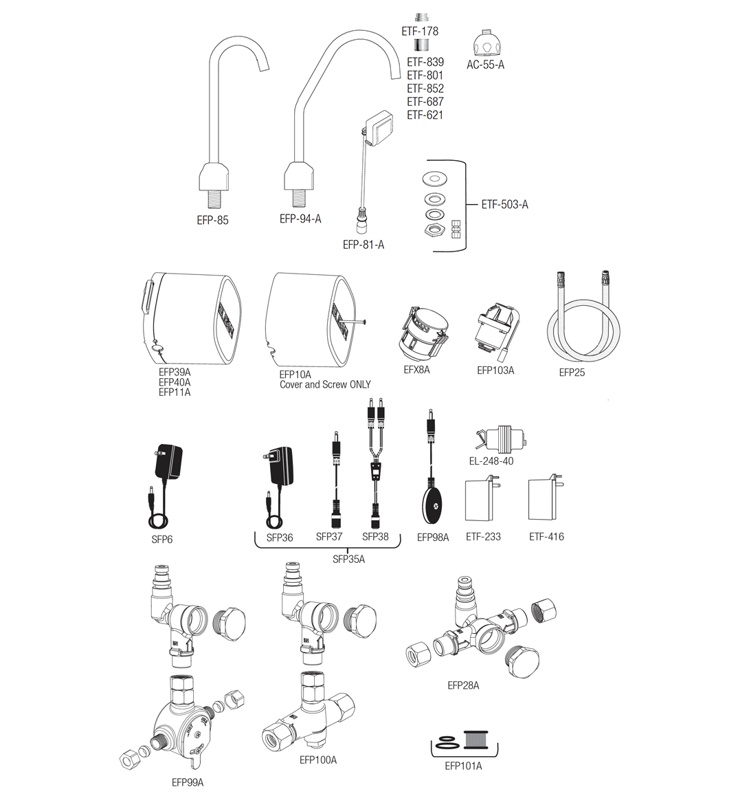 Line Drawing for EBF-750 / ETF-700 (2019 - Present)