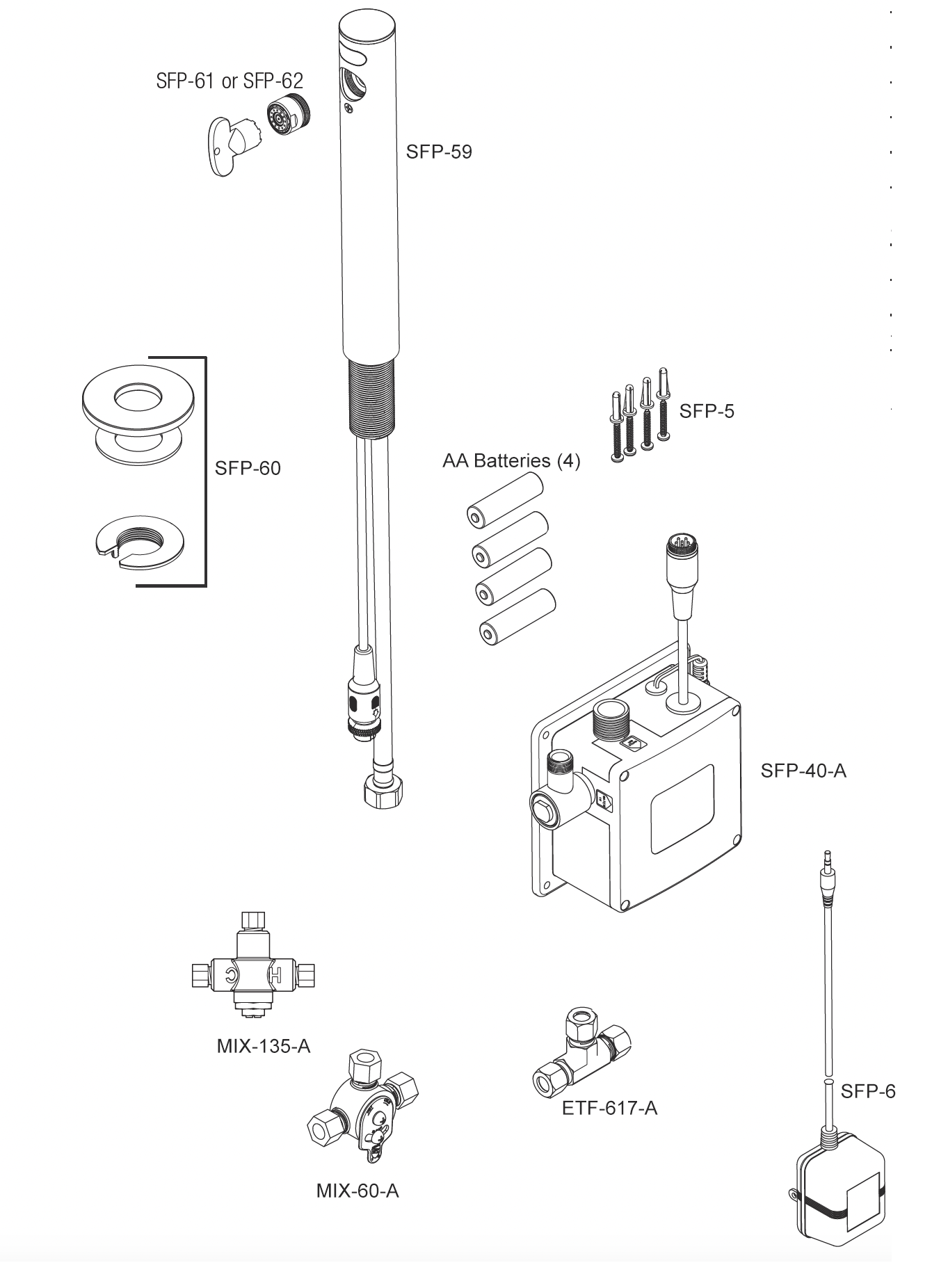 Line Drawing for SF-2800 / SF-2850