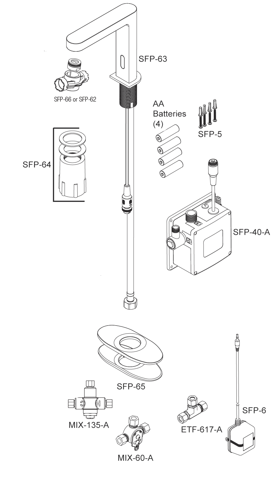 Line Drawing for SF-2900 / SF-2950