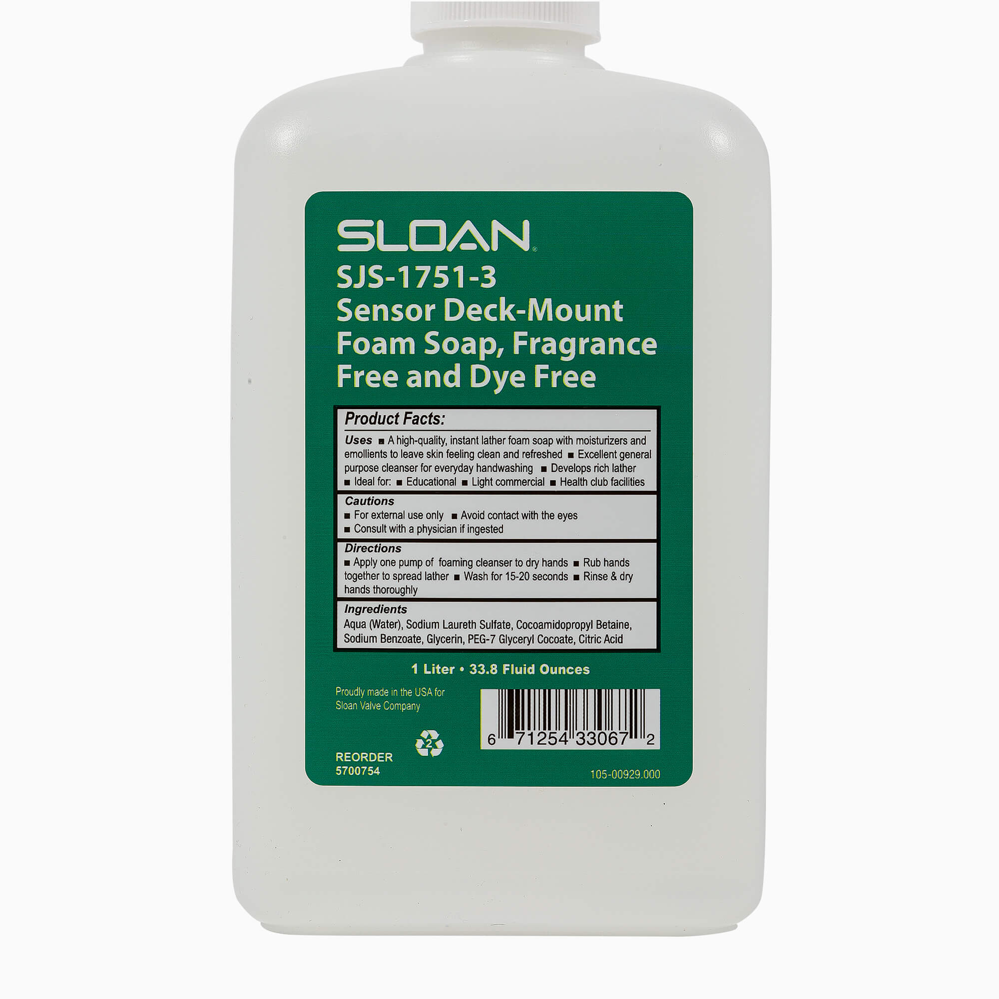 Sloan deals SJS-1750 HEALTHMINDER Deck-Mounted Foam Soap Dispenser only (No Tank Unit)